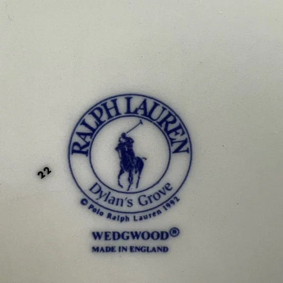 🛑SOLD🛑 VINTAGE RALPH LAUREN Plates 8”By Wedgewood Dylan’s Grove(Set Of 4 Salad - Picture 5 of 17
